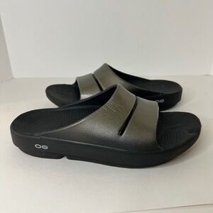 OOFOS | Shoes | Oofos Black Slides Recovery Sandals Wgreat  display picture 3